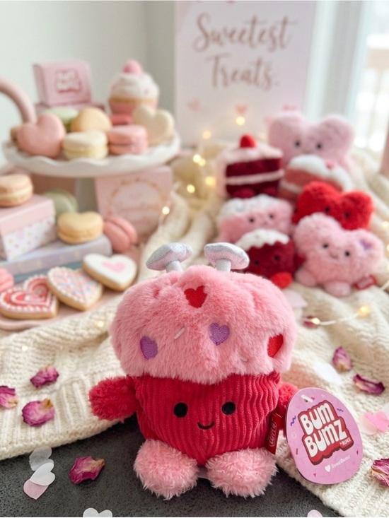 BumBumz by Russ Other - 🧁 Cramer the Cupcake Pink Valentine 4.5 inch BumBumz Plush Toy 🧁
